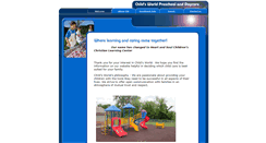 Desktop Screenshot of childsworldpreschool.net